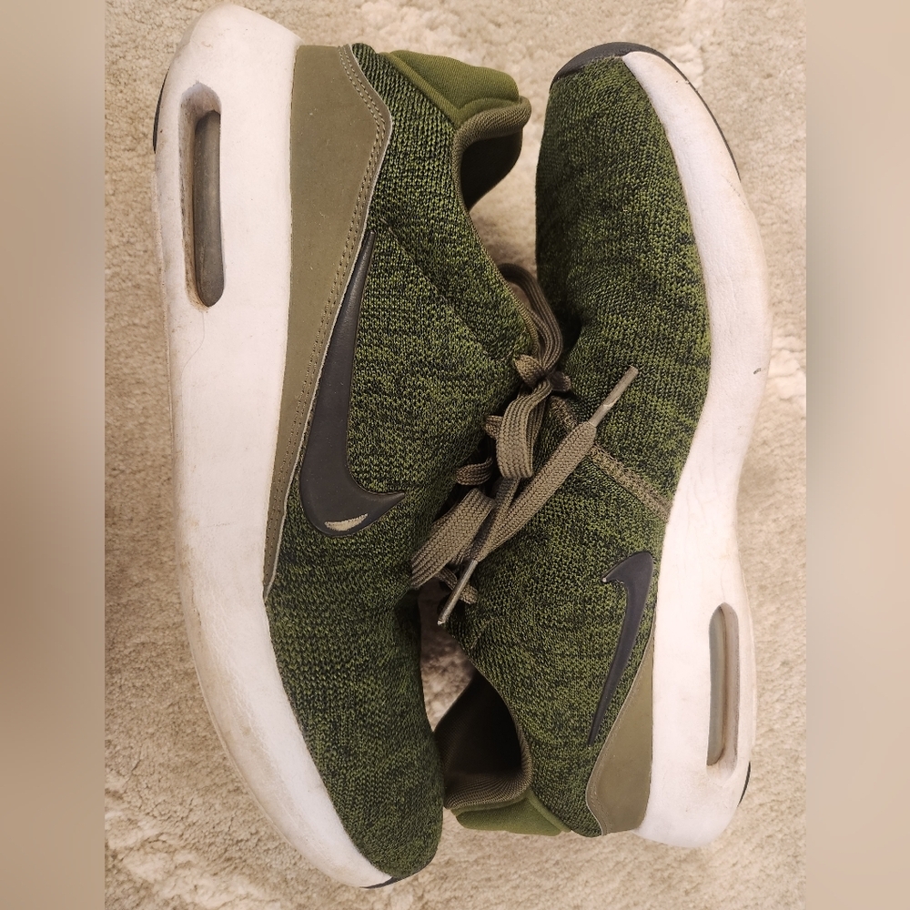 NIKE AIR MAX MODERN FLYKNIT AIR MAX 1 ROUGH GREEN-BLACK SZ 9.5 - Picture 2 of 8